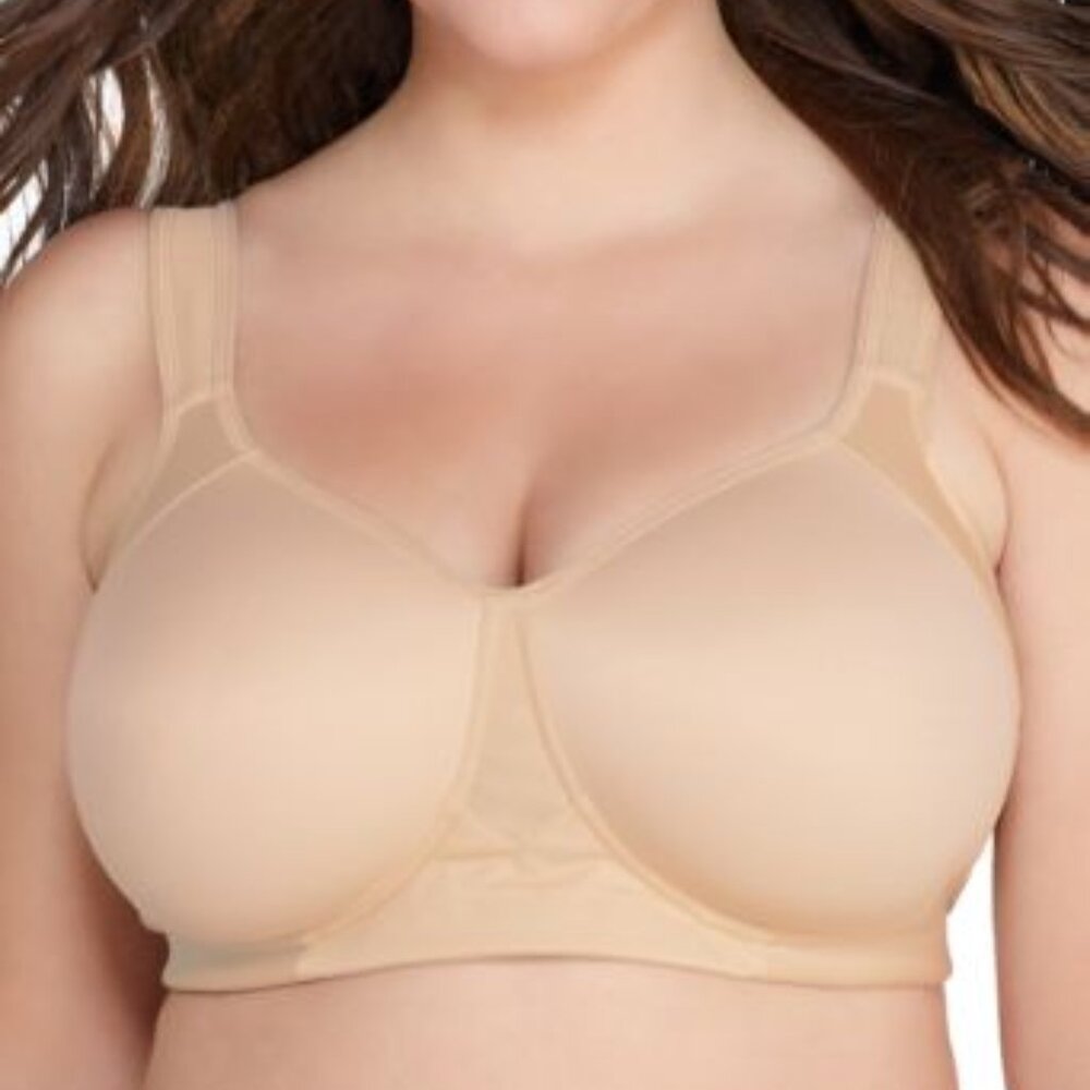 Vanity Fair Full-Figure Wireless Sports Bra 71500 - Damask Neutral (Nude 5)